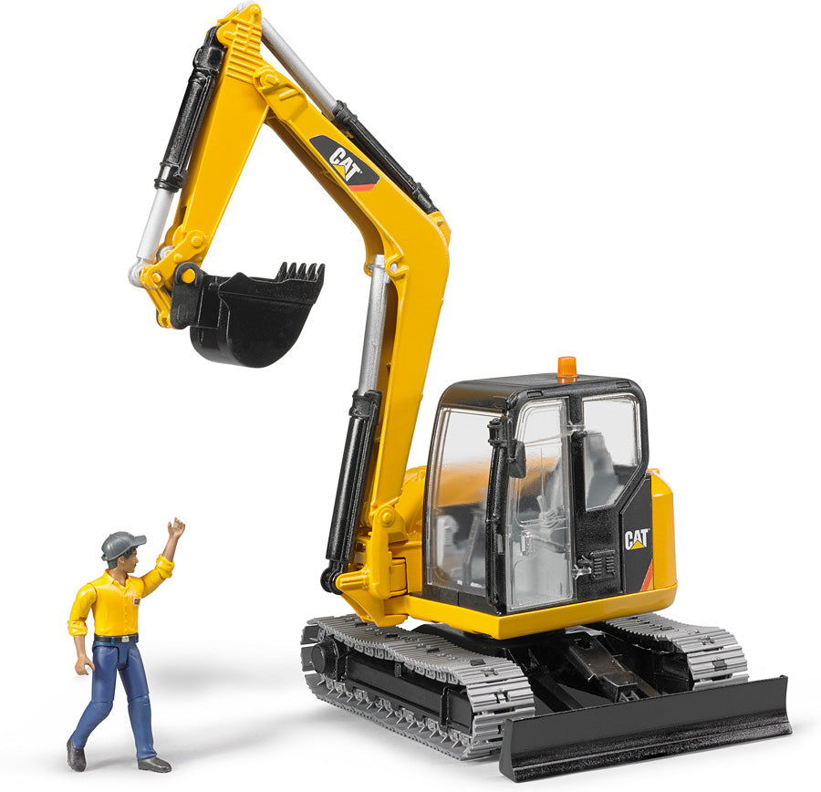 小物 t.t.t.t.o.t.t.t.t Bruder CAT Mini Excavator with Worker - Gingerbread House Toys