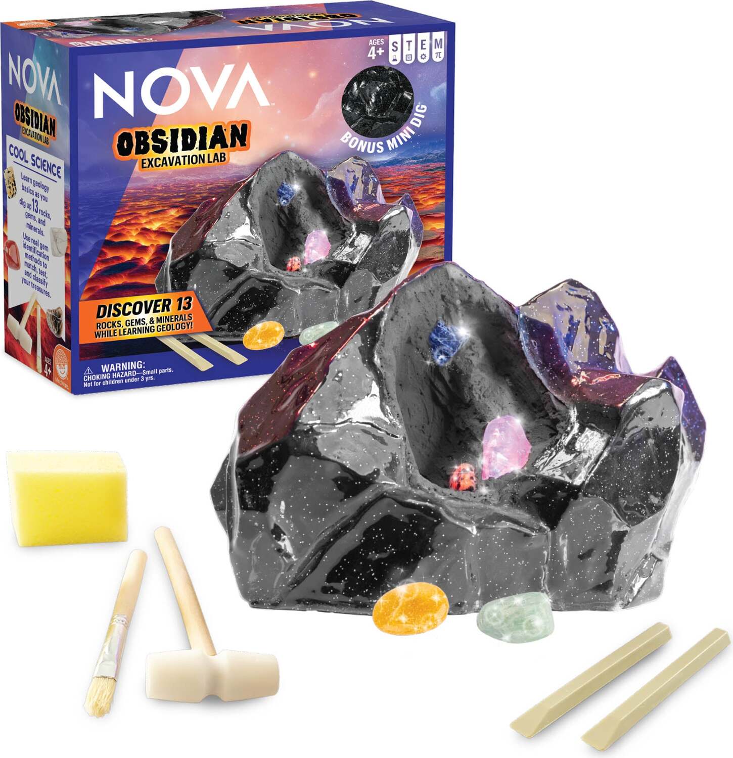 NOVA Obsidian Excavation Lab - Gingerbread House Toys