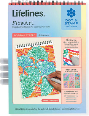 Lifelines FlowArt Dot-By-Letter - Botanicals