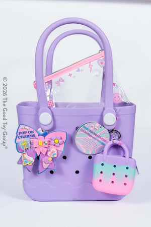 Beach Tote Bag with Charms - Bowtiful