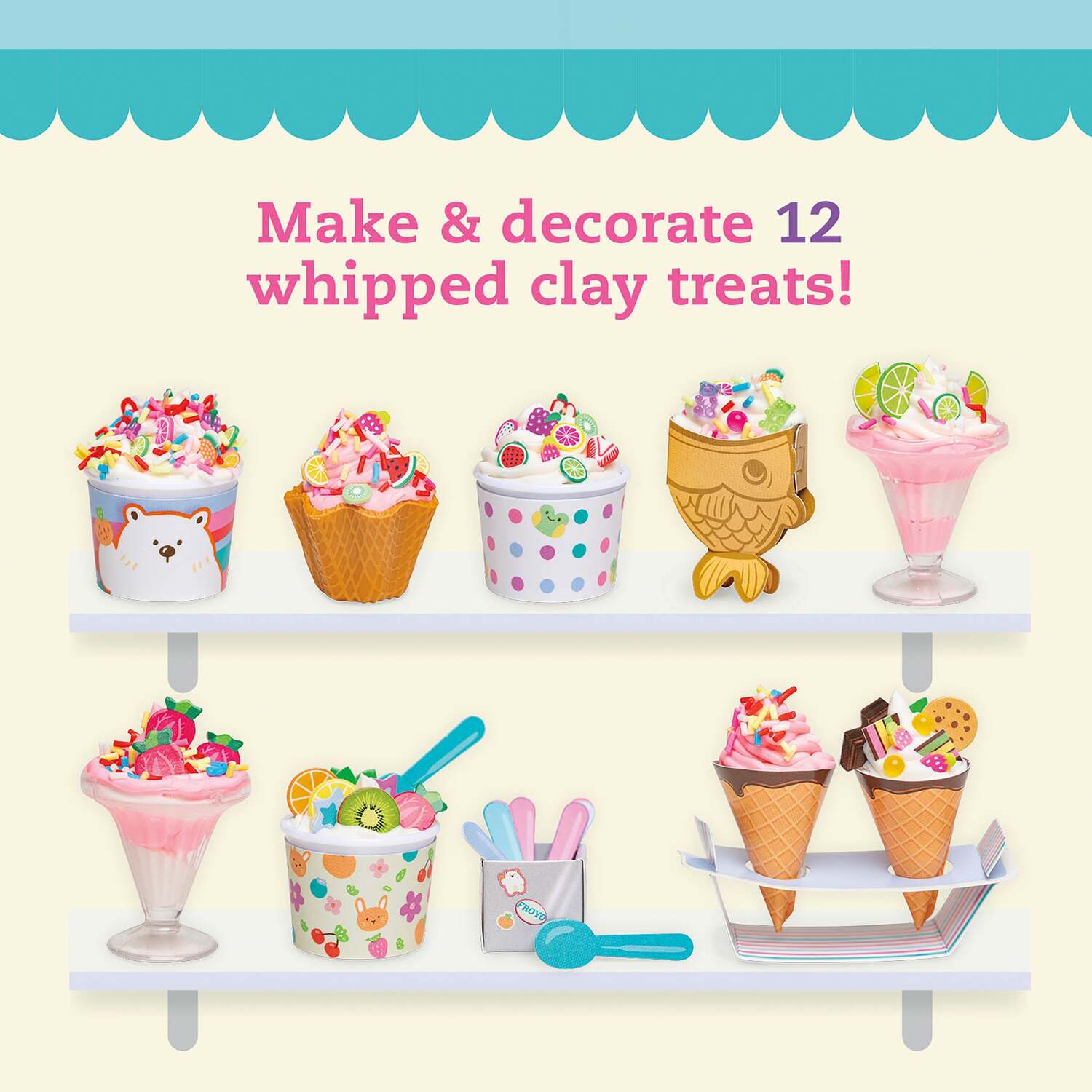 KLUTZ Whipped Clay Froyo Shop - Gingerbread House Toys