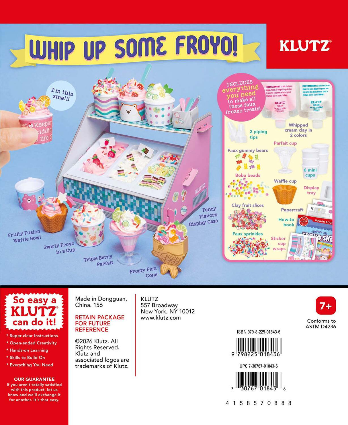 KLUTZ Whipped Clay Froyo Shop