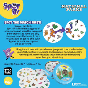 National Parks Spot It! Game