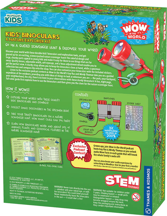 Wow in the World: Kids' Binoculars & Nature Explorer Kit