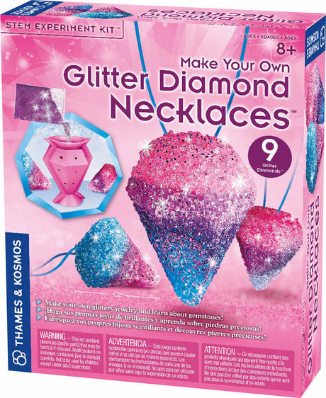 Make Your Own Glitter Diamond Necklaces