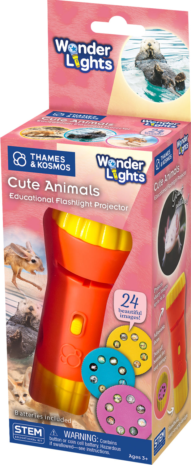 Wonder Lights: Cute Animals - Educational Flashlight Projector