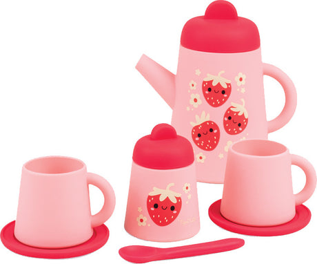 Silicone Tea Set - Strawberry Patch