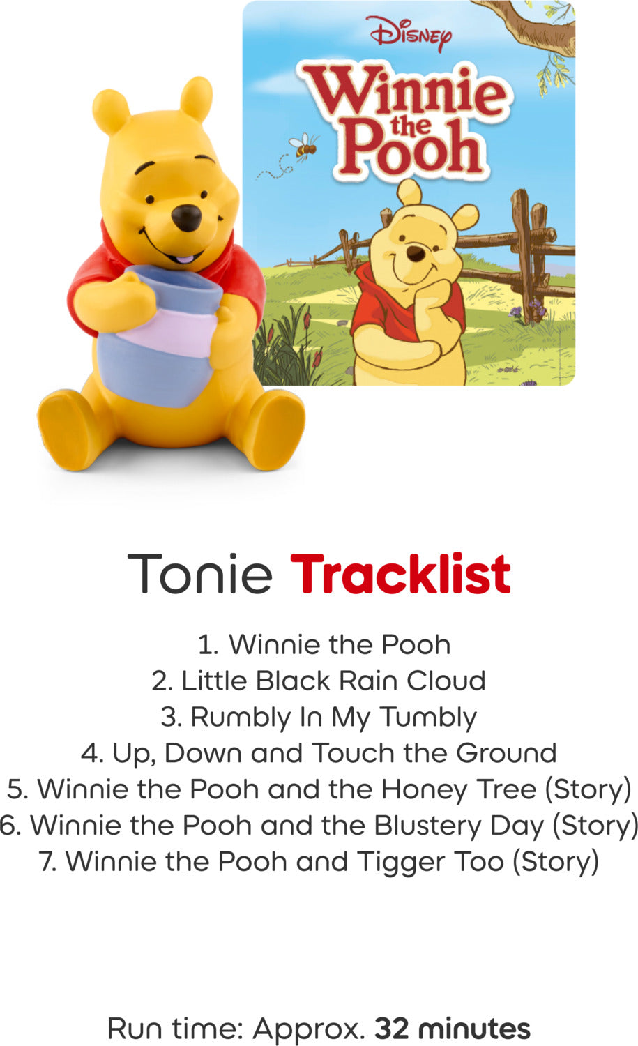 Disney Winnie the Pooh Toniebox 2 Full Play Set - Sunset Red