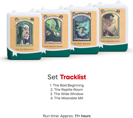A Series of Unfortunate Events Book Tonies - 4 Pack