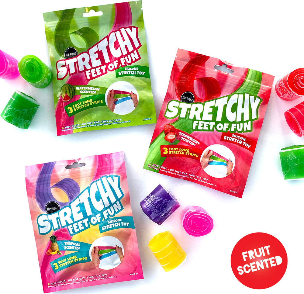 Stretchy Feet of Fun -Scented Stretch Toy (Strawberry)