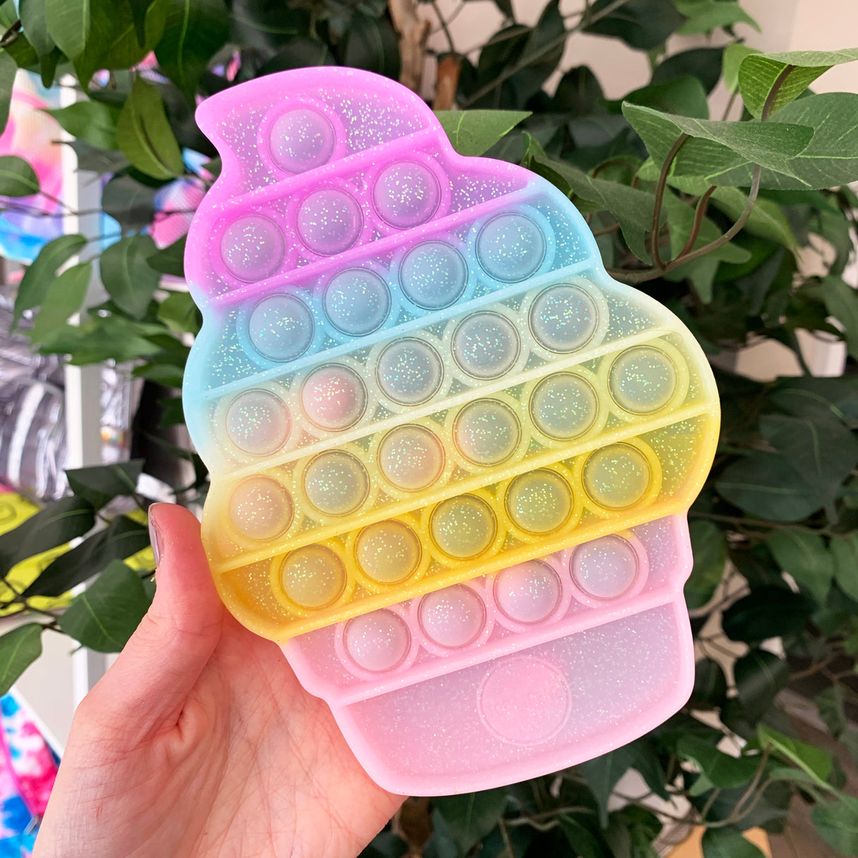 OMG Pop Fidgety - Glitter Ice Cream Cone