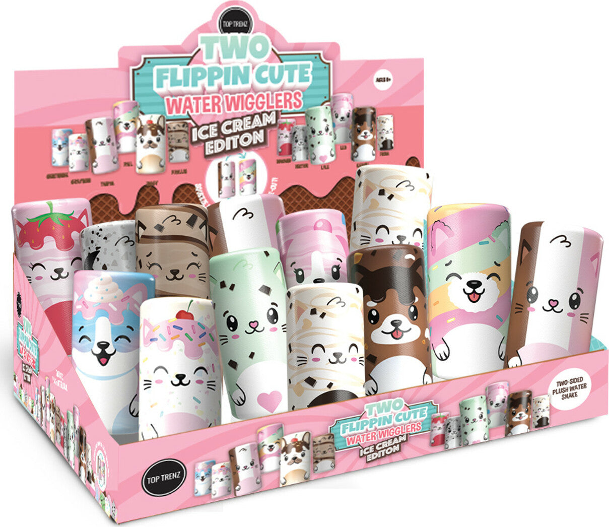 Two Flippin' Cute - Plush Water Wiggler Ice Cream Collection