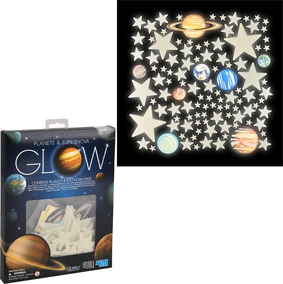 Glow Planets and Super Nova 100Pcs In Box