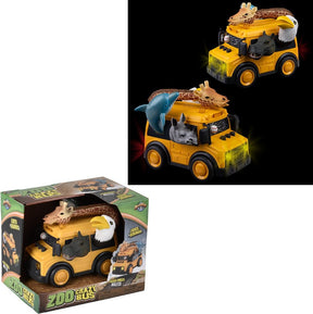 Animal School Bus with Lights and Sound