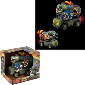 Dinosaur School Bus with Lights and Sound