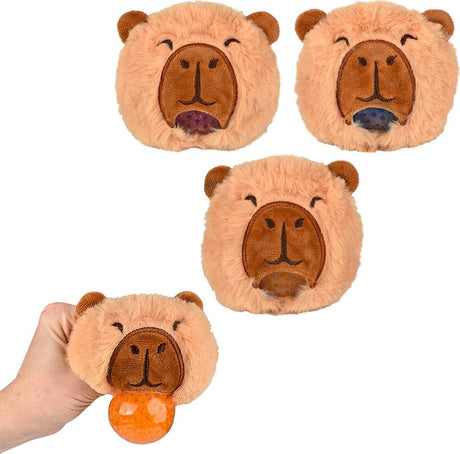 3" Capybara Squeezy Bead Plush Ball