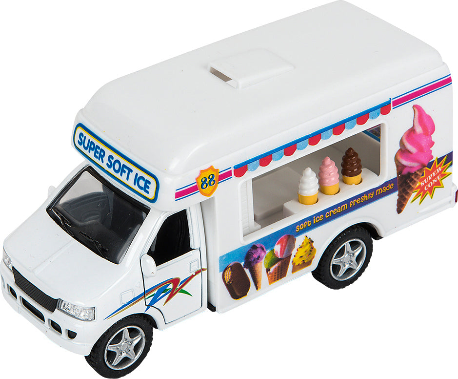 5" Die-cast Pull Back Ice Cream Truck
