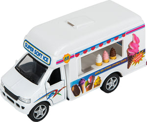 5" Die-cast Pull Back Ice Cream Truck
