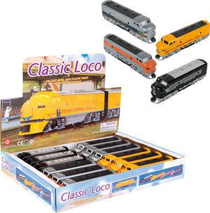 6.5" Die-cast Pull Back Classic Loco Diesel Train