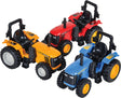 4" Die-cast Pull Back Farm Tractor