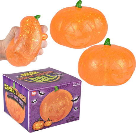 3.75" Jack O Lantern Squeezy Sugar Ball (assorted)