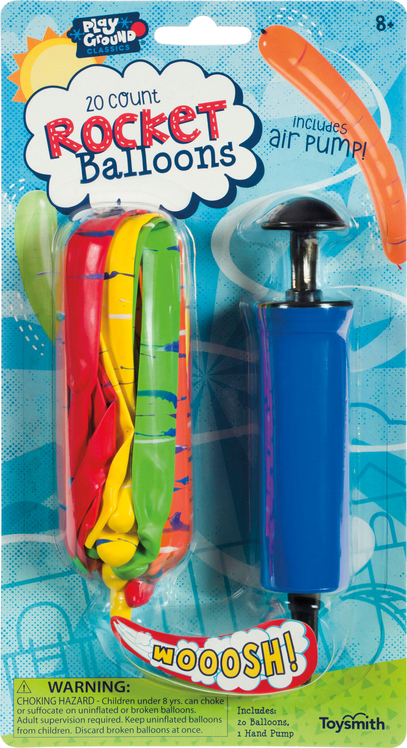 Playground Classics 20 Rocket Balloons Set  