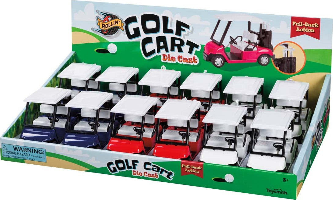 Rollin' Pull Back Golf Cart  (Assorted)