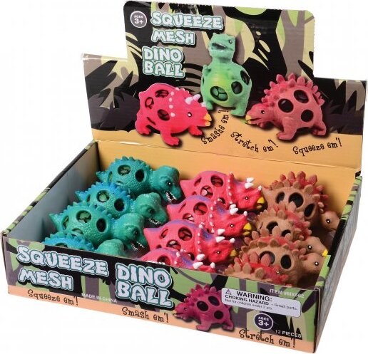 Squeeze Mesh Ball Dino (sold single)