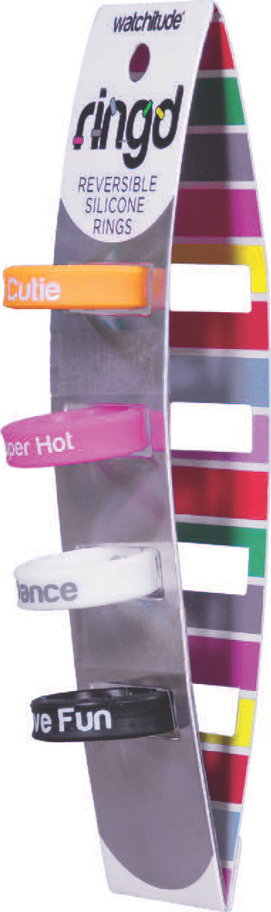 Ring'd - Reversible Silicone Rings (4 pack - assorted)