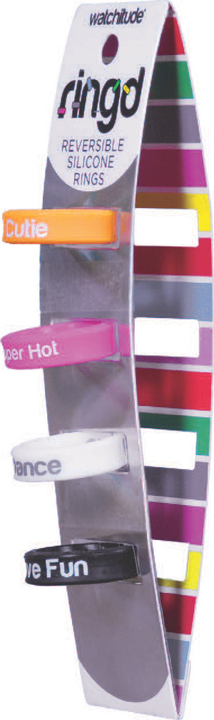 Ring'd - Reversible Silicone Rings (4 pack - assorted)