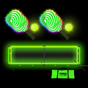 LED Light-Up Pickleball Net Set