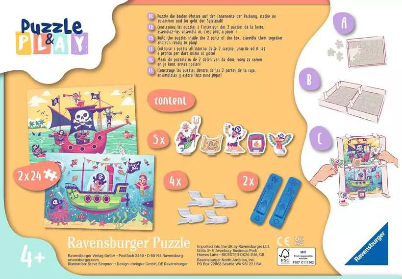 Puzzle & Play: Land in Sight 2x24pc