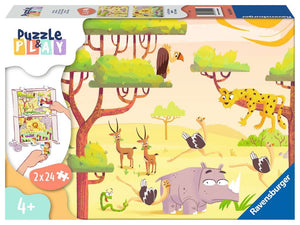 Puzzle & Play:Safari Time 2x24pc