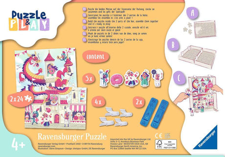 Puzzle & Play: Donut Dragon 2x24pc