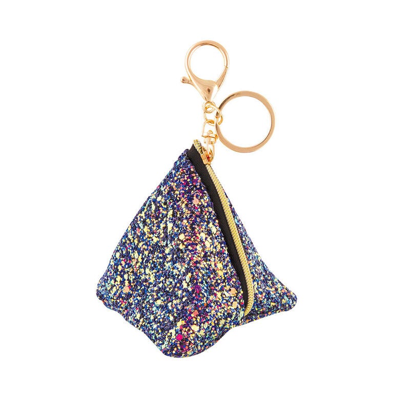 Glitter Triangle Pouch Charm