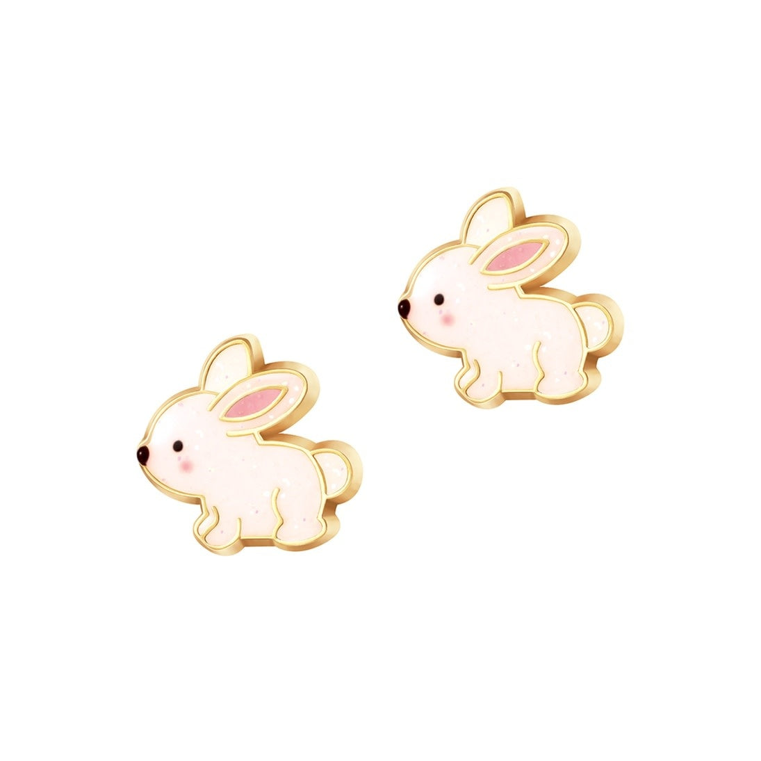 Cutie Stud - Glitter Rabbit