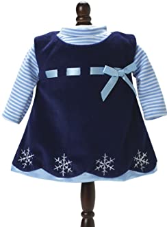 15" Blue Velour Dress