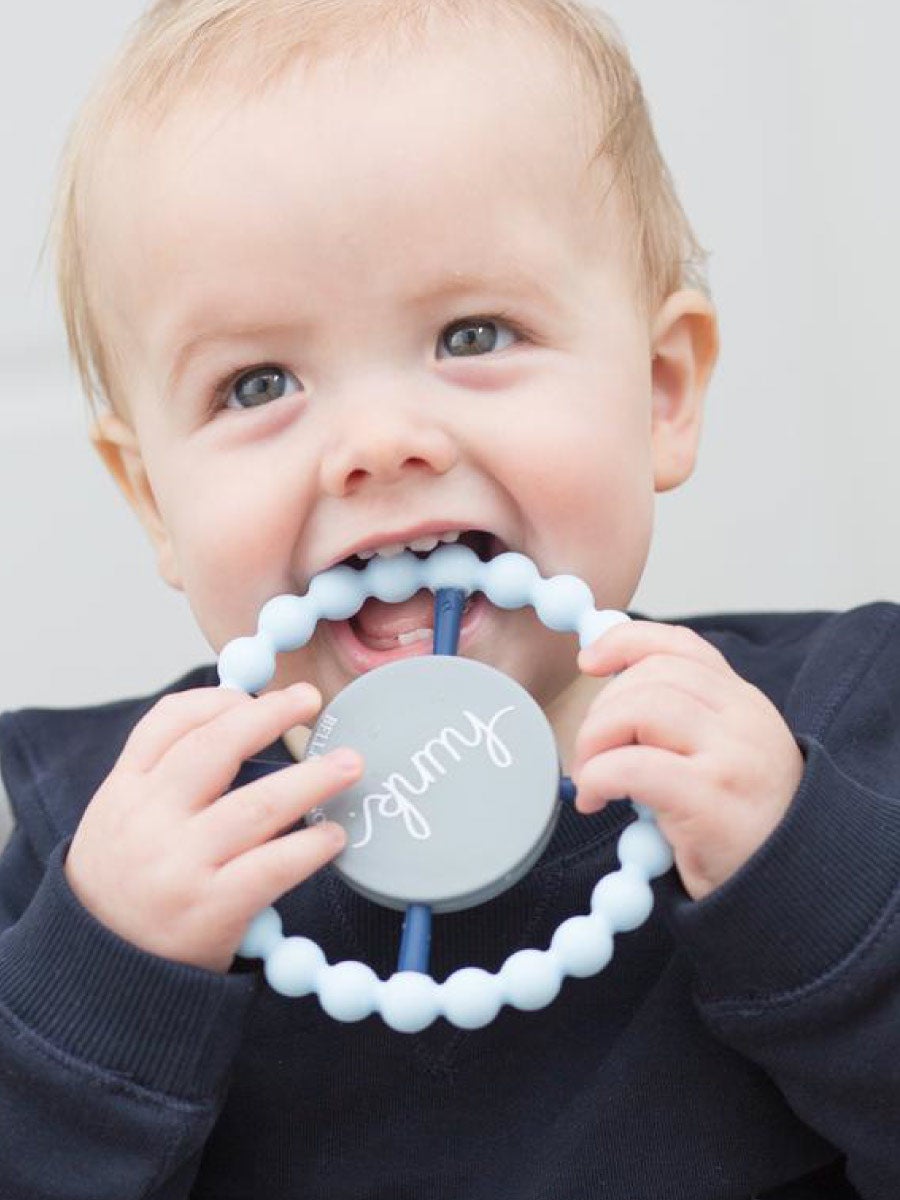 Hunk Teether Light Blue