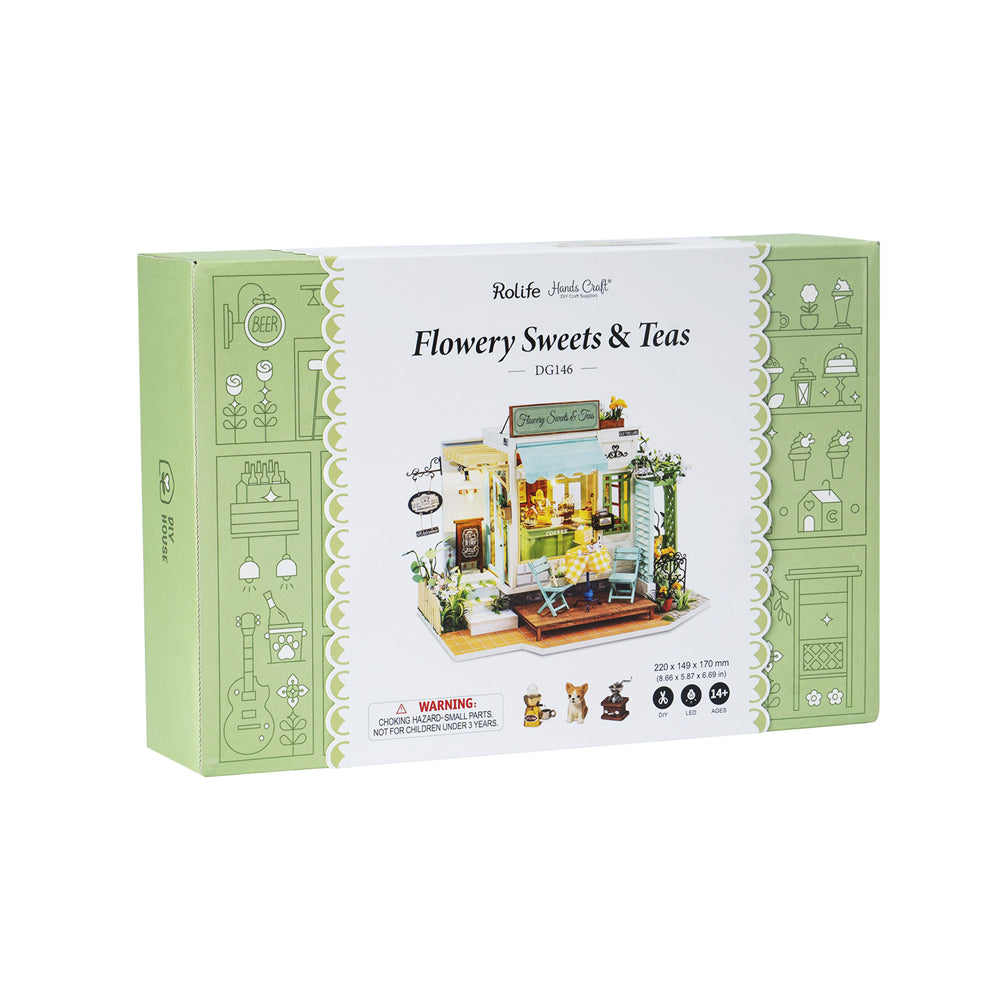 DIY Miniature House: Flowery Sweets & Teas