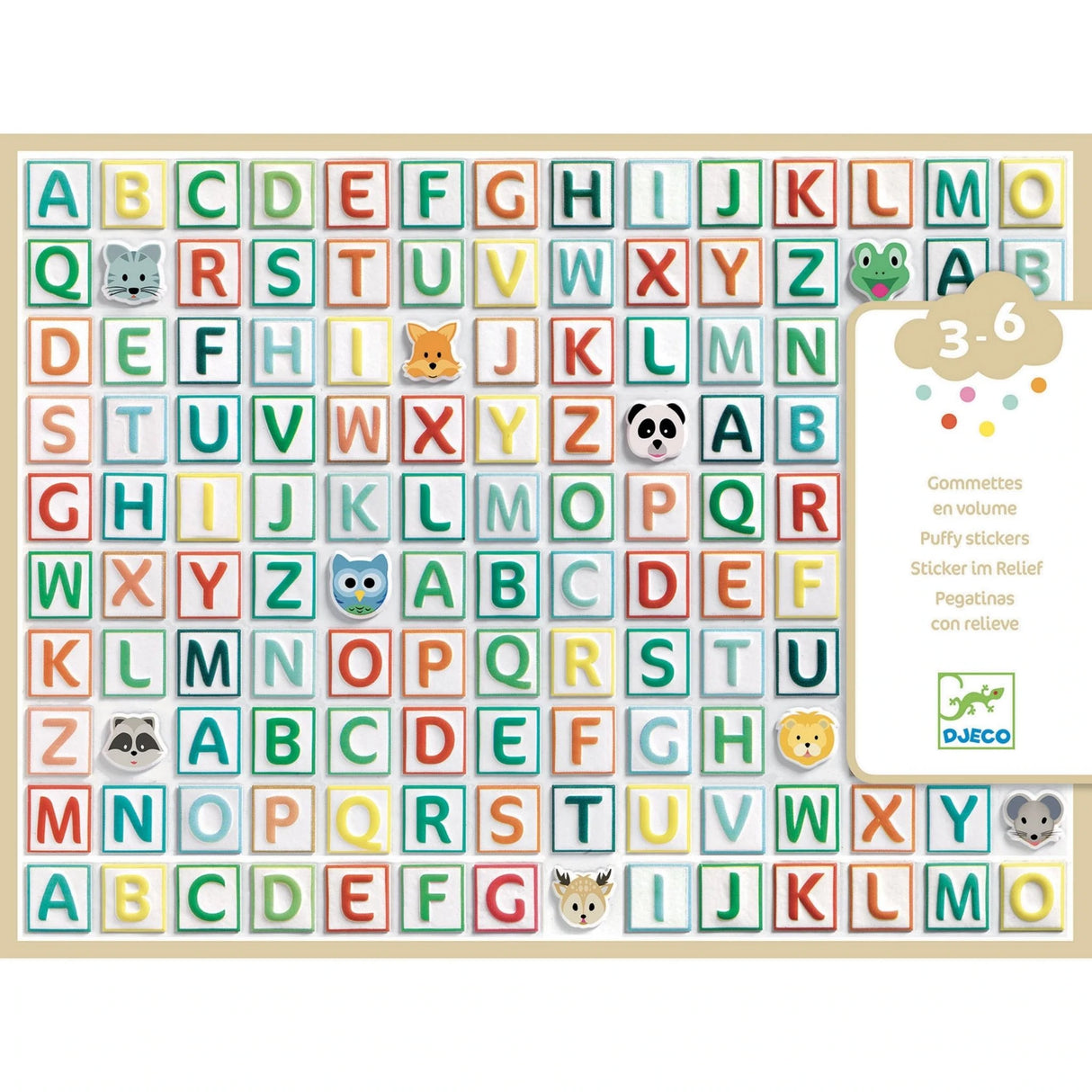 Puffy Stickers - ABC