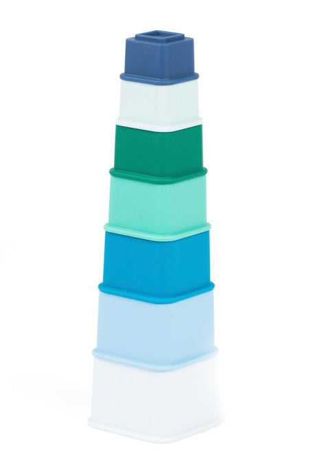 Cool Blue Happy Stacks
