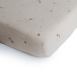 Muslin Crib Sheet - Star