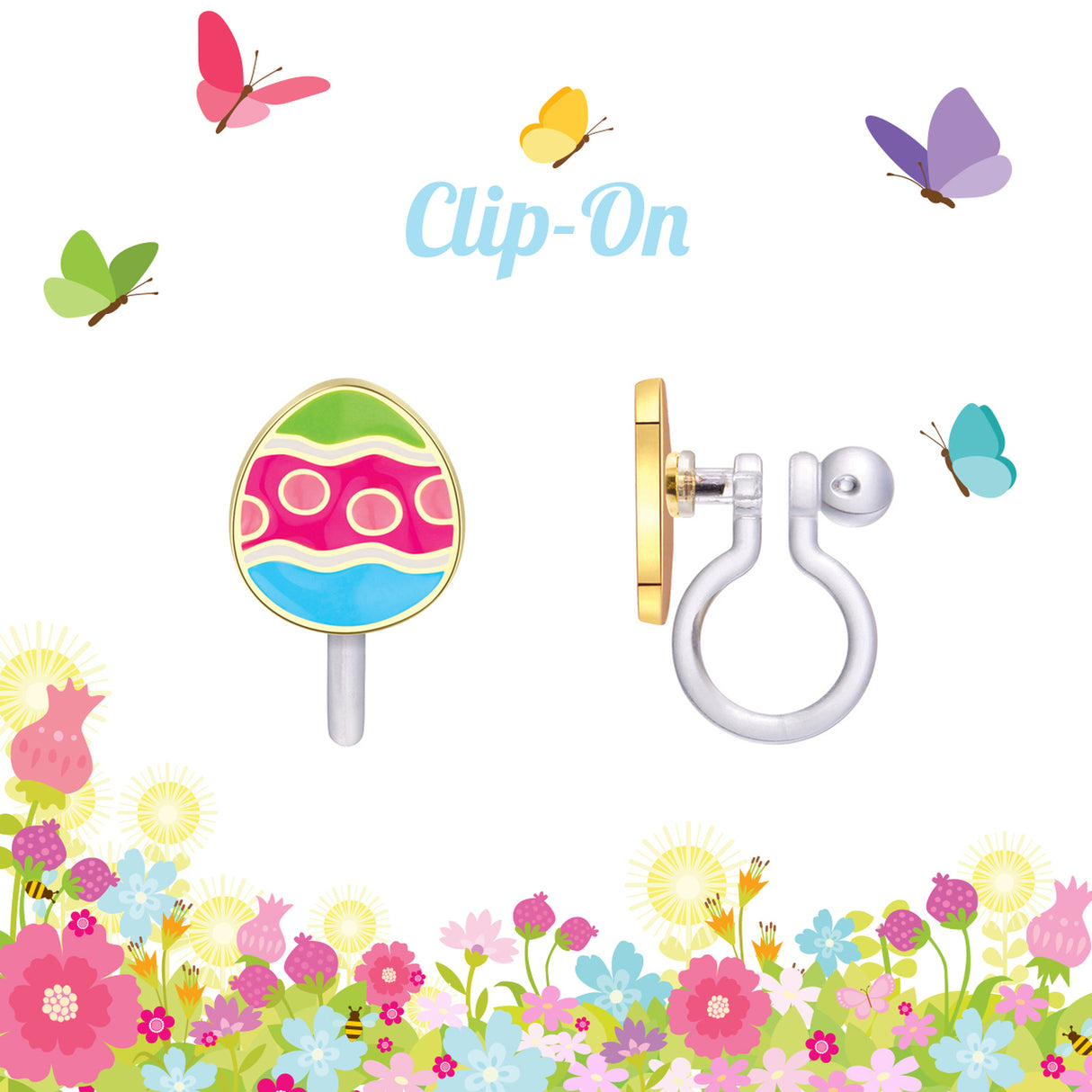 Easter Eggs Cutie Clip-on Earrings