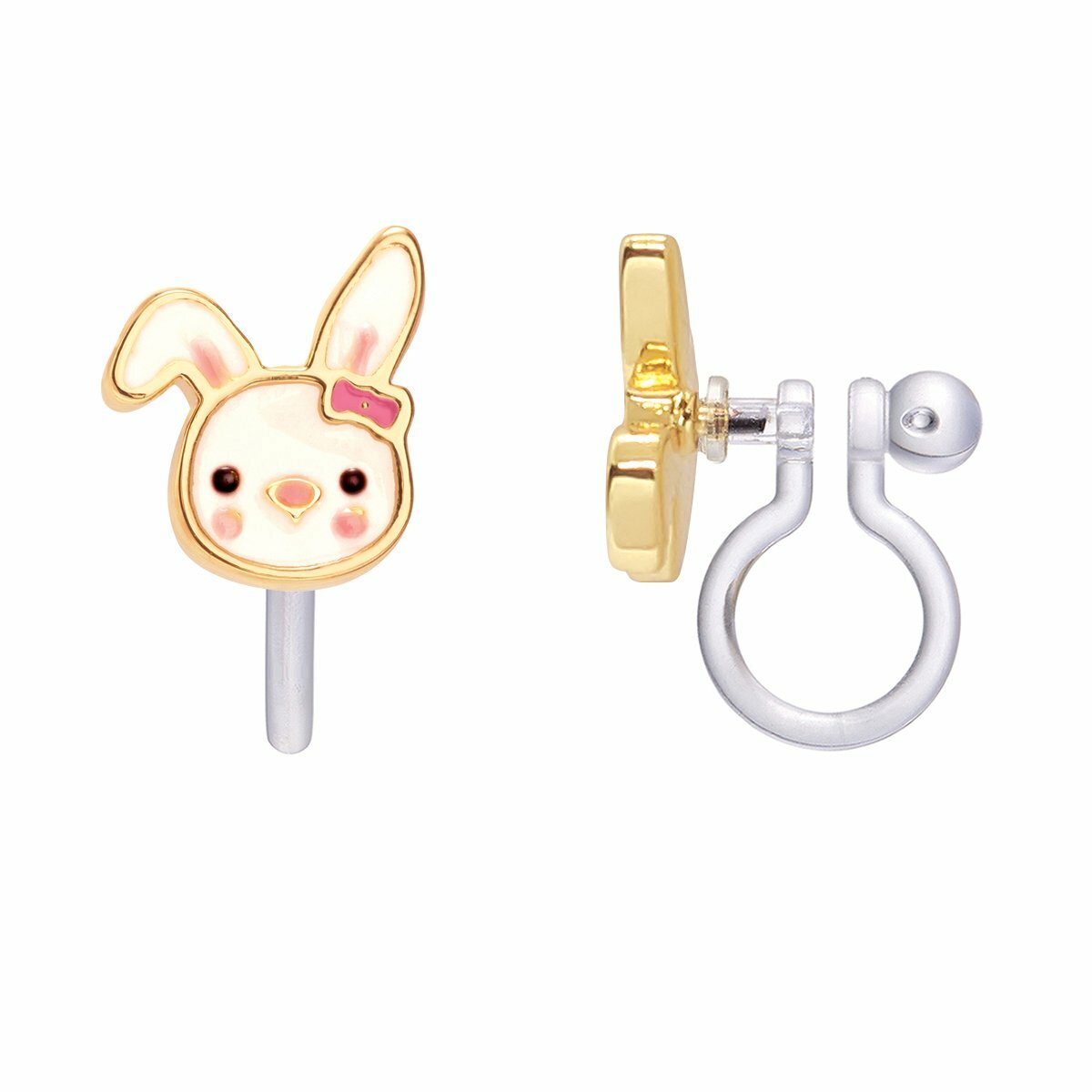 Bouncy Bunny Cutie Clip-on Earrings