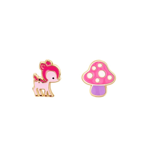 Friendly Forest Cutie Enamel Studs