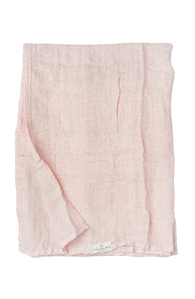 Muslin Swaddle - Sepia Rose Floral