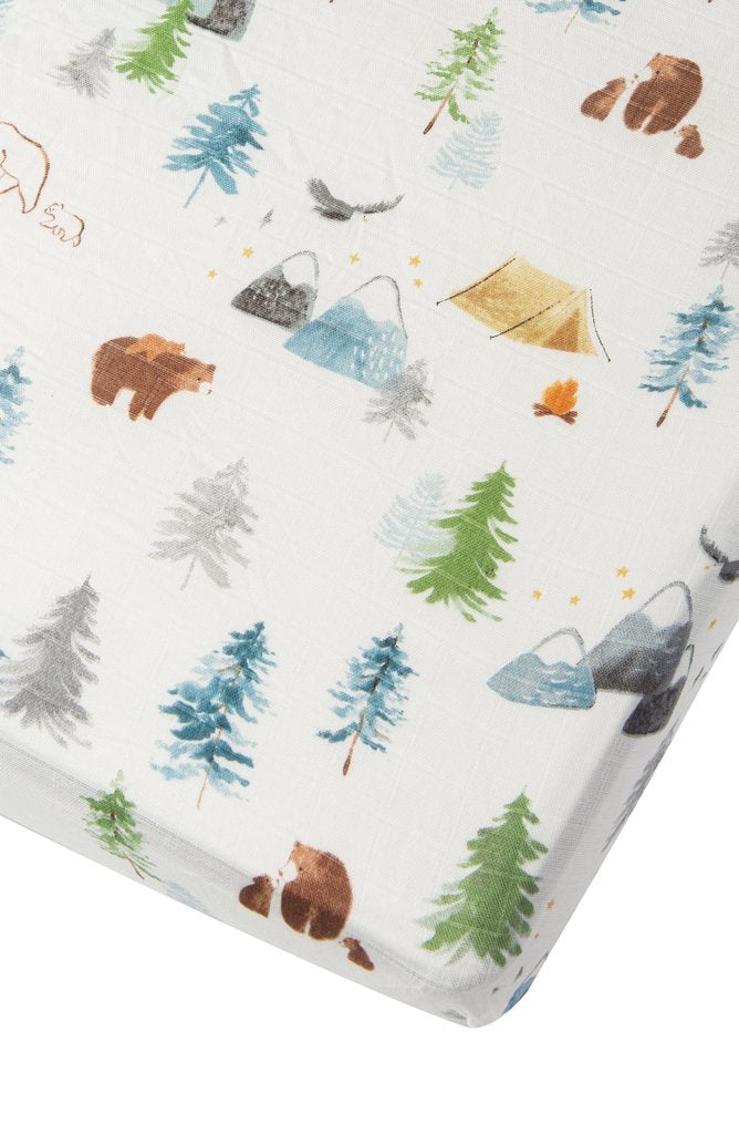 Fitted Crib Sheet - Adventure