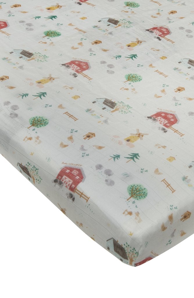 Crib Sheet - Farm Animals