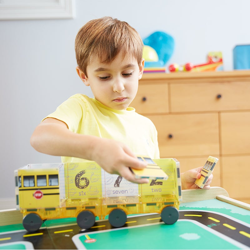 Magna-Tiles 123 School Bus