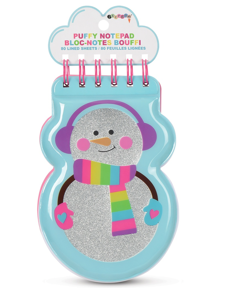Snowman Puffy Notepad